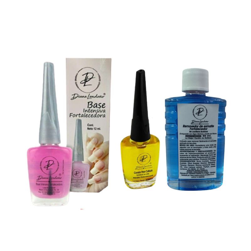 DIANA LONDONO - Kit Base Fortalecedora para uñas débiles y maltratadas_.