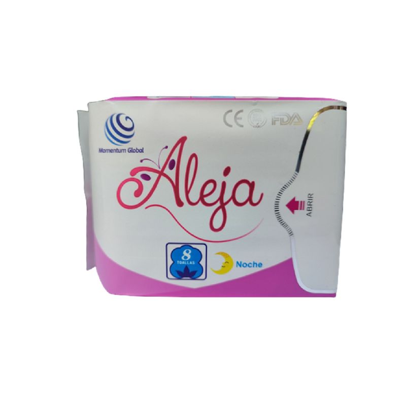 GENERICO - Toallas higiénicas Noche Tecnología Anion * 8 unidades x 2 paquetes