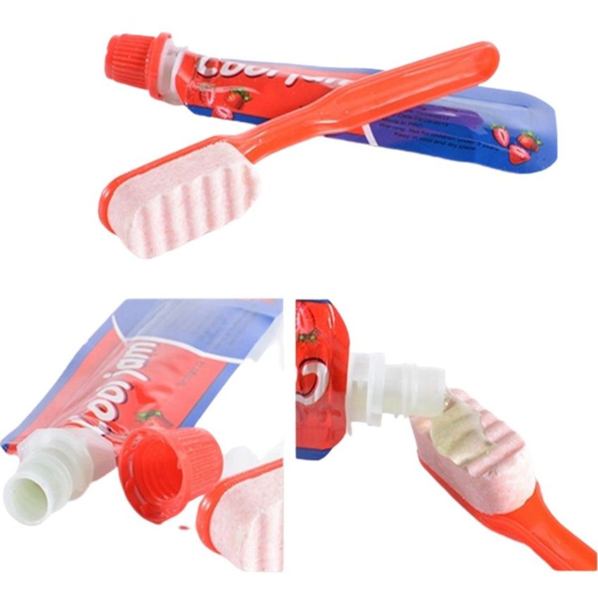 ADRO - Caramelo en forma de cepillo de dientes con gel dulce x30uds