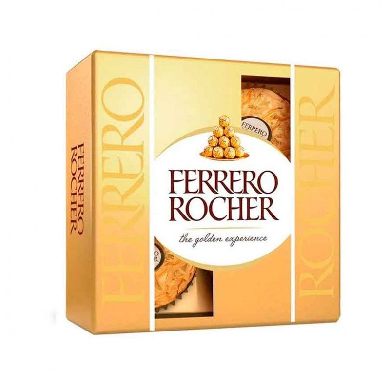 FERRERO ROCHER - Chocolates ferrero rocher estuche regalo x 4 bombones
