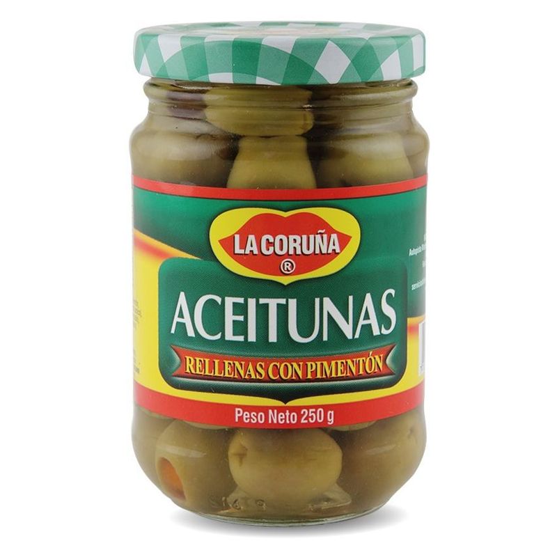 LA CORUÑA - Aceitunas rellenas con pimentón la coruña 250gr