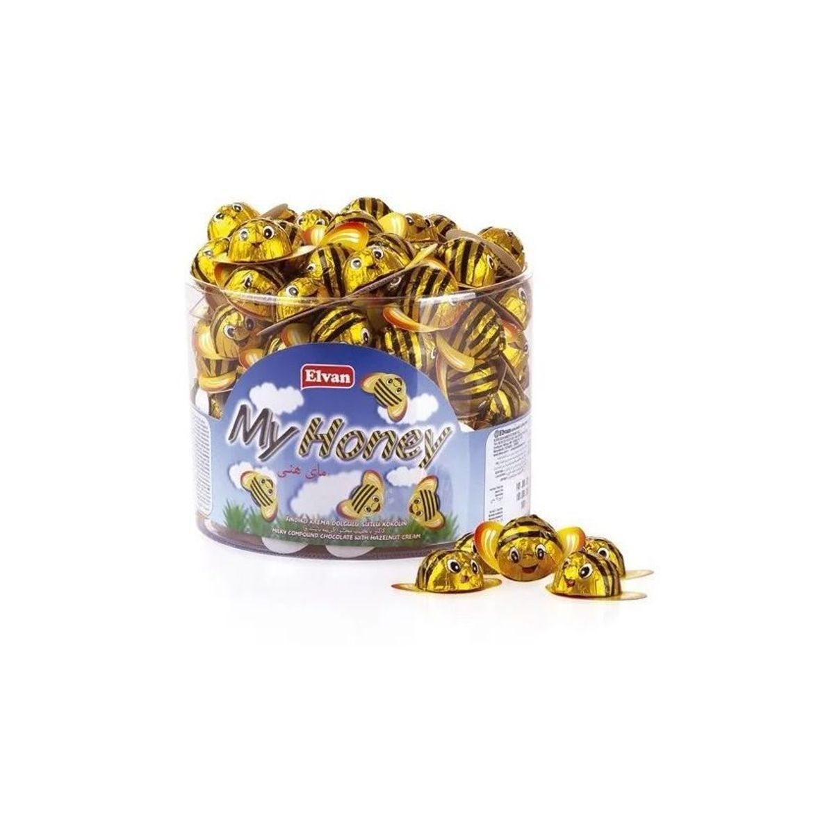 ADRO - Chocoanimalitos abejitas tarro x 100 unid elvan