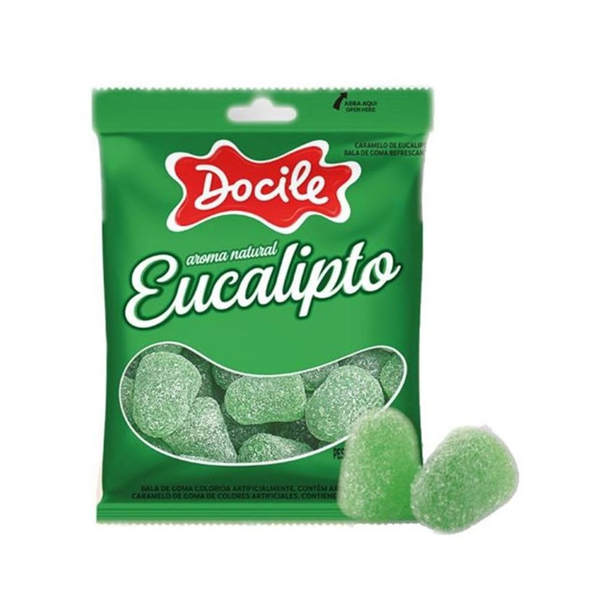 DOCILE - Dulce gomitas sabor eucalipto docile x 24 uds.