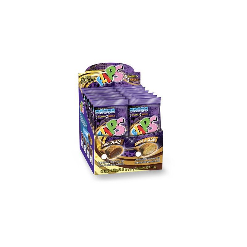 FLIPS - Cereal flips chocolate caja x 12 sobres
