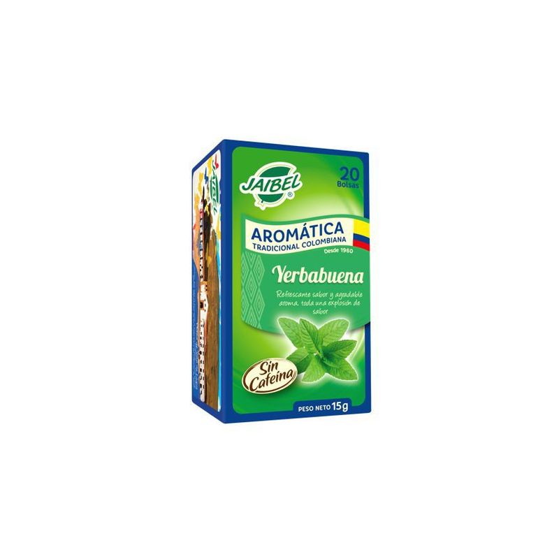 JAIBEL - Aromatica tradicional colombia yerbabuena jaibel x 20 unid