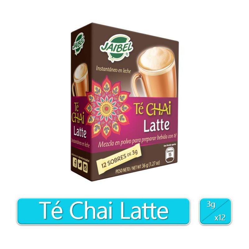 JAIBEL - Té chai latte x 12 unid jaibel