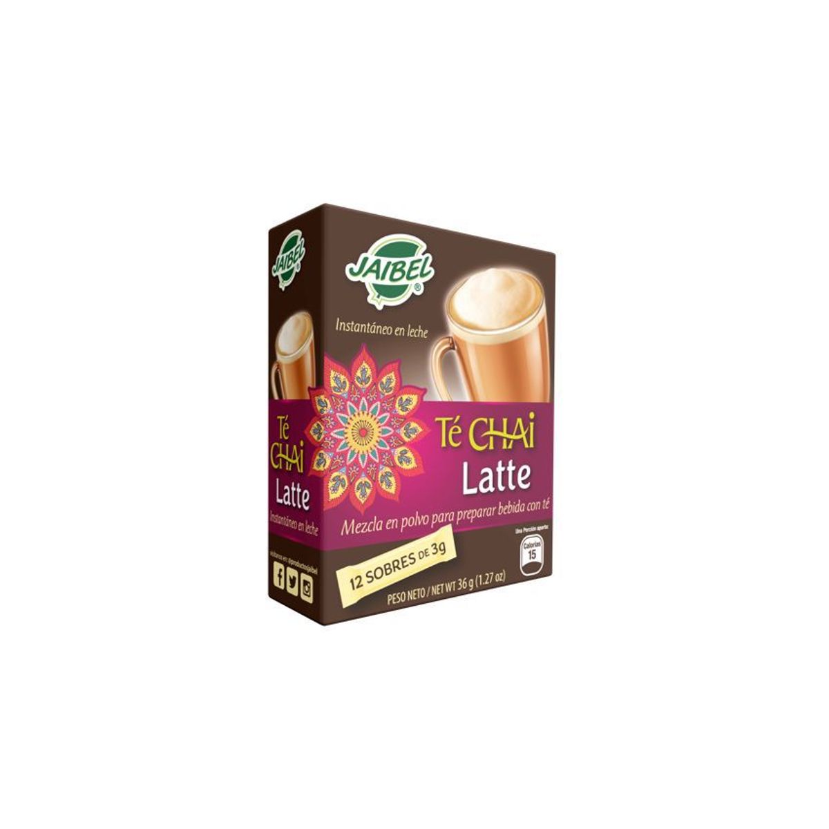 JAIBEL - Té chai latte x 12 unid jaibel