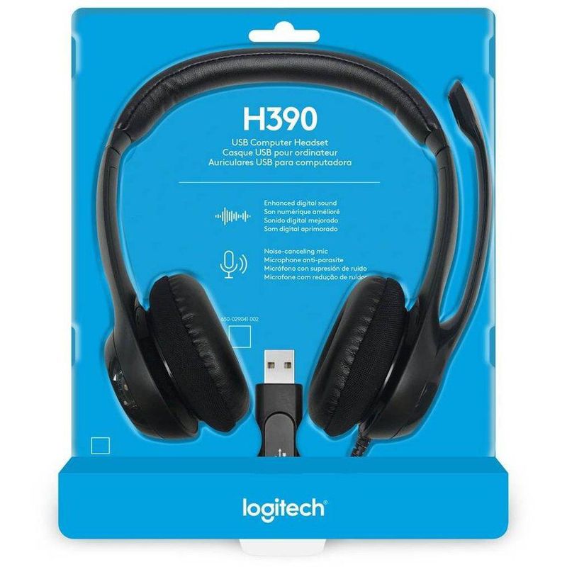 LOGITECH - Diadema logitech h390 usb