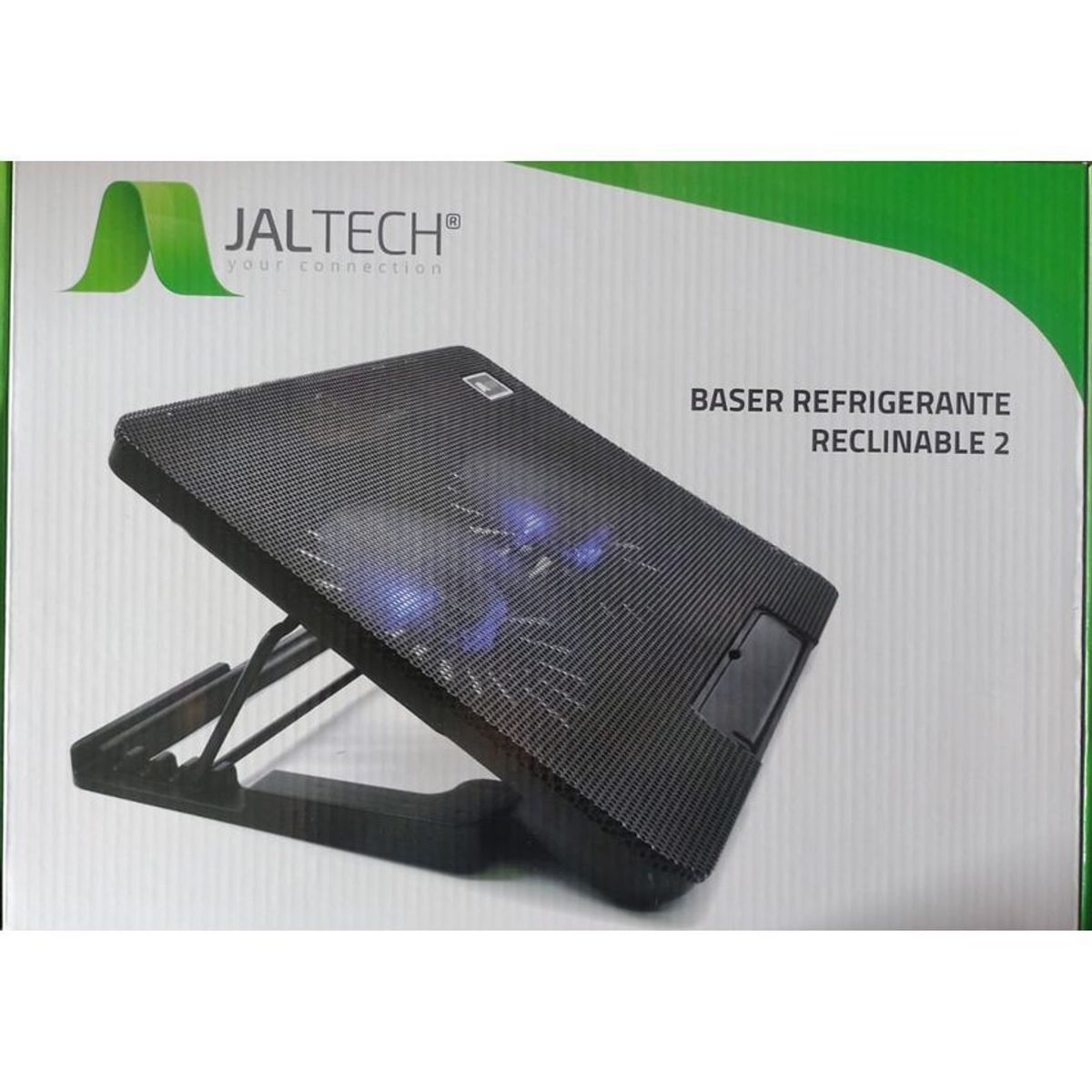 JALTECH - Base refrigerante reclinable negra usb jaltech