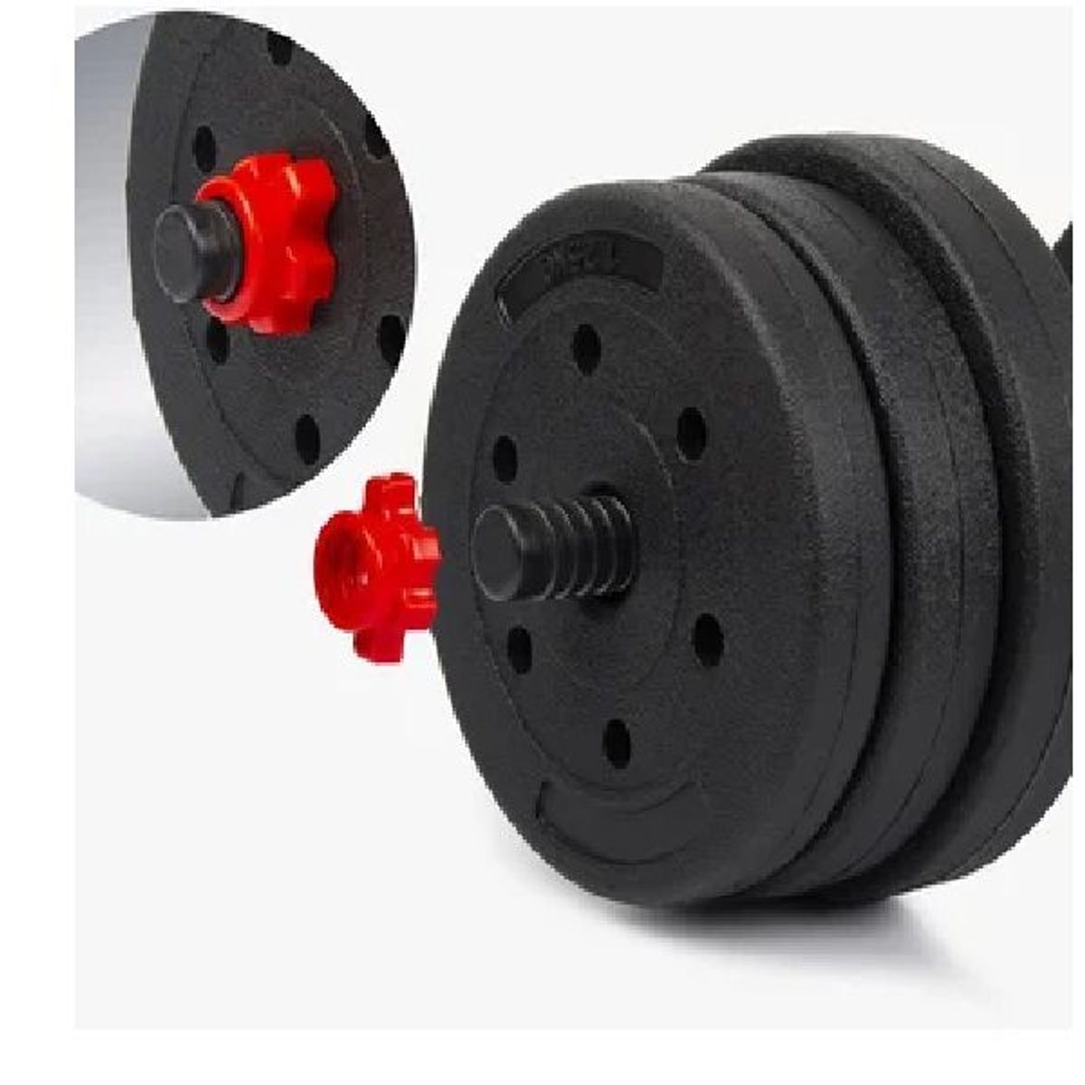 GENERICO - Kit de pesas termoforradas 20 Kg