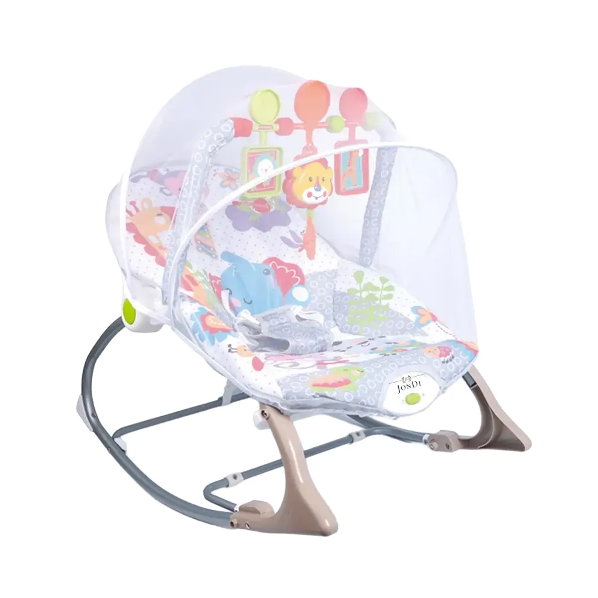 JON DI GROUP SAS - Silla Mecedora Vibradora Musical para Bebe 3 en 1 Mosquitero