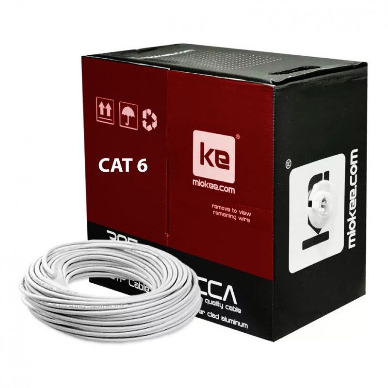 MIOKEE - Cable Utp Categoria 6 Caja 305 Metros Interior