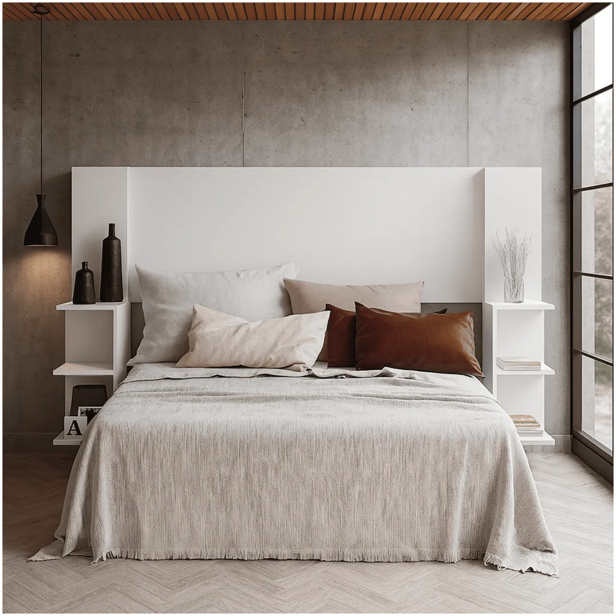 MUEBLES 2020 - Cabecera doble Phoenix Blanco