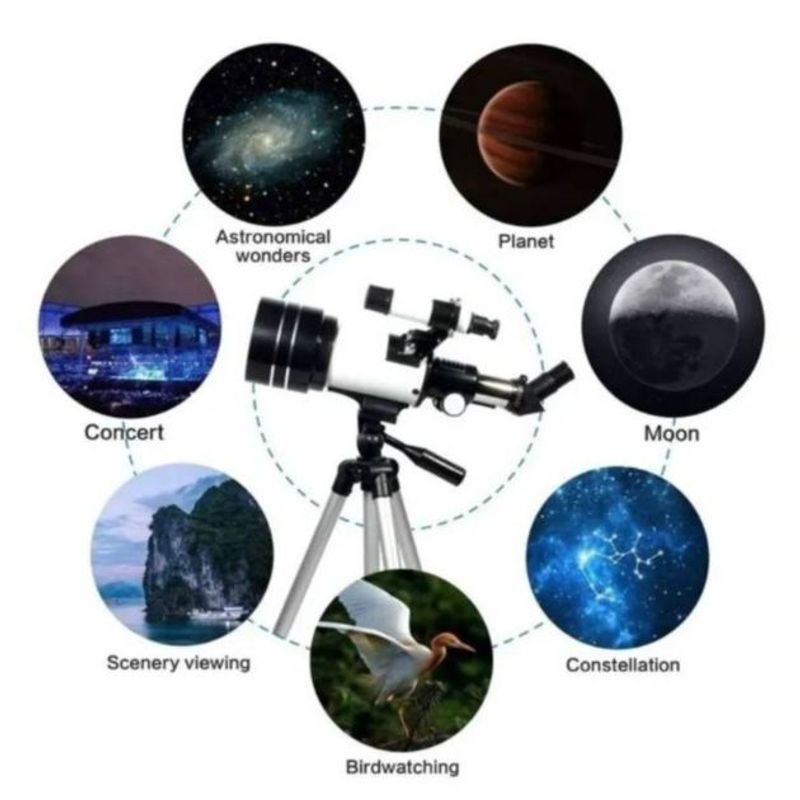GENERICO - telescopio Monocular Astronómico F30070m.