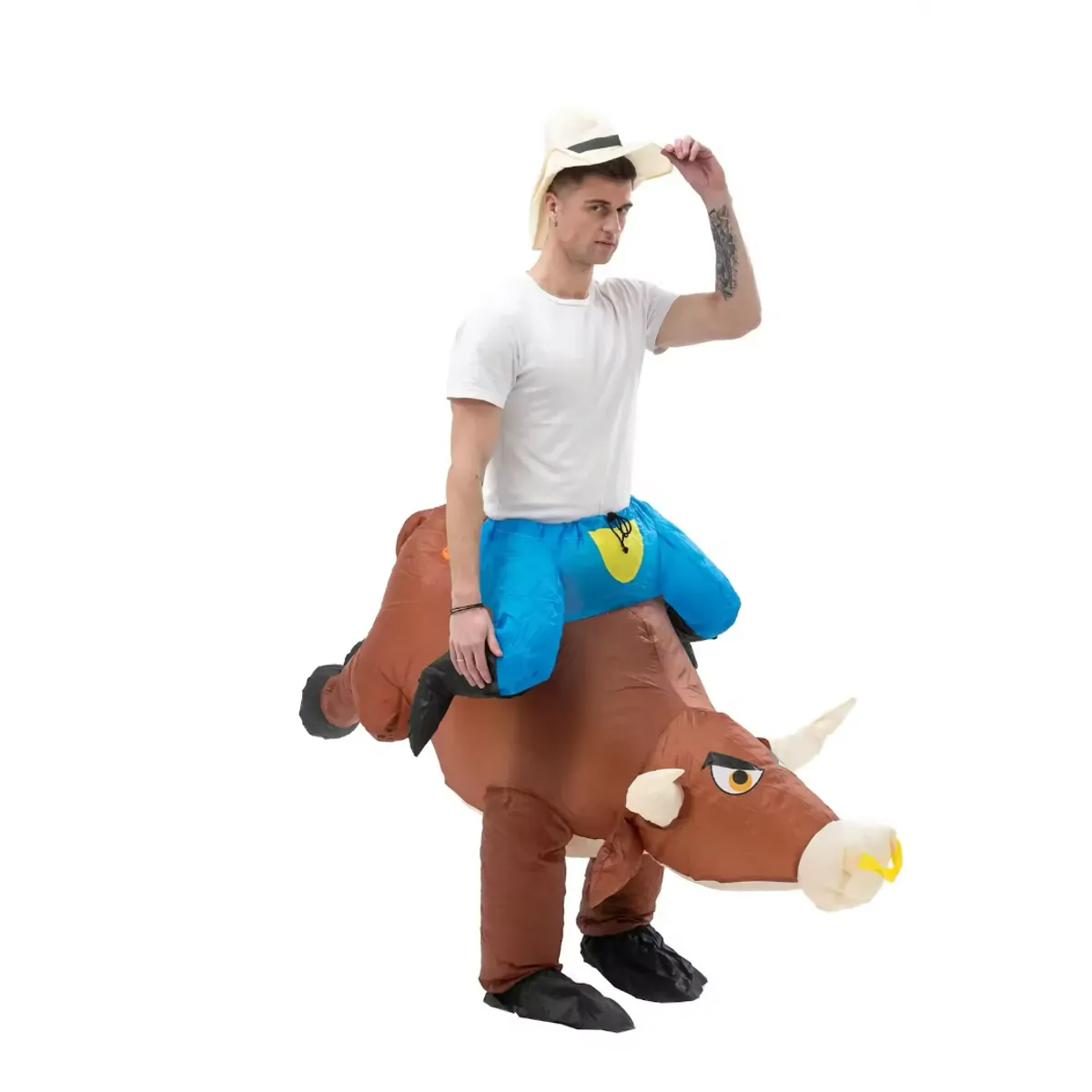 GENERICO - Disfraz Inflable Vaquero De Rodeo Divertido Para Adultos