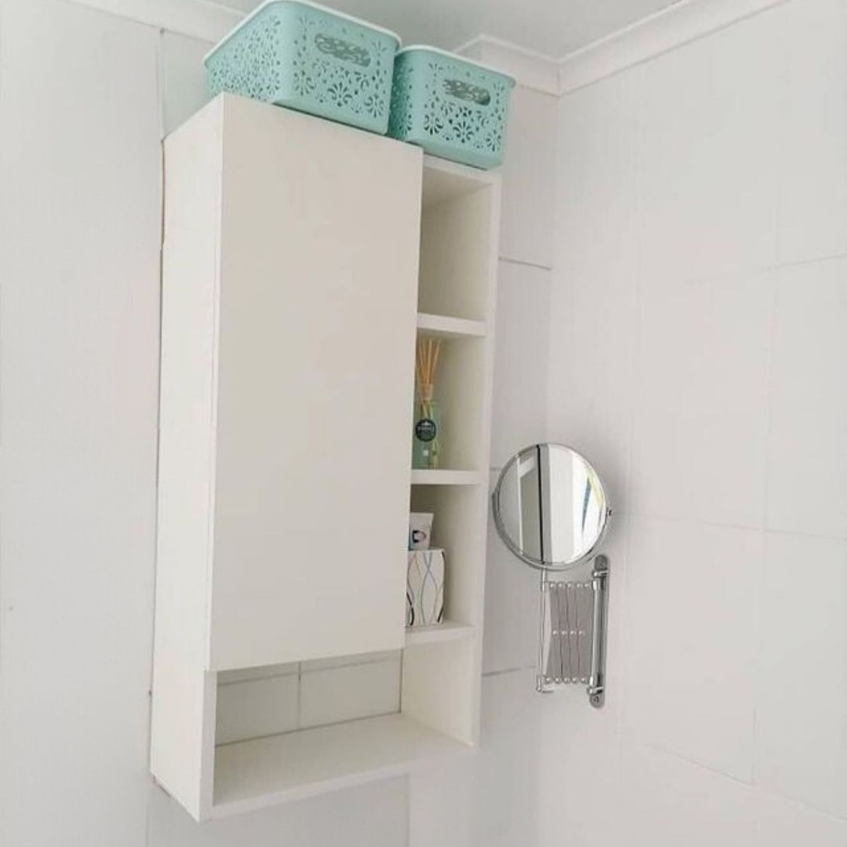 GENERICO - Mueble Auxiliar Organizador Baño Sala Estantes 80x40Cm