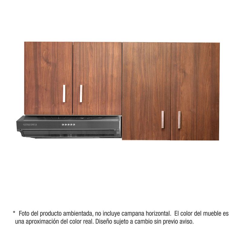 CHALLENGER - Mueble cocina superior Dark 120 cm 4 puertas Challenger
