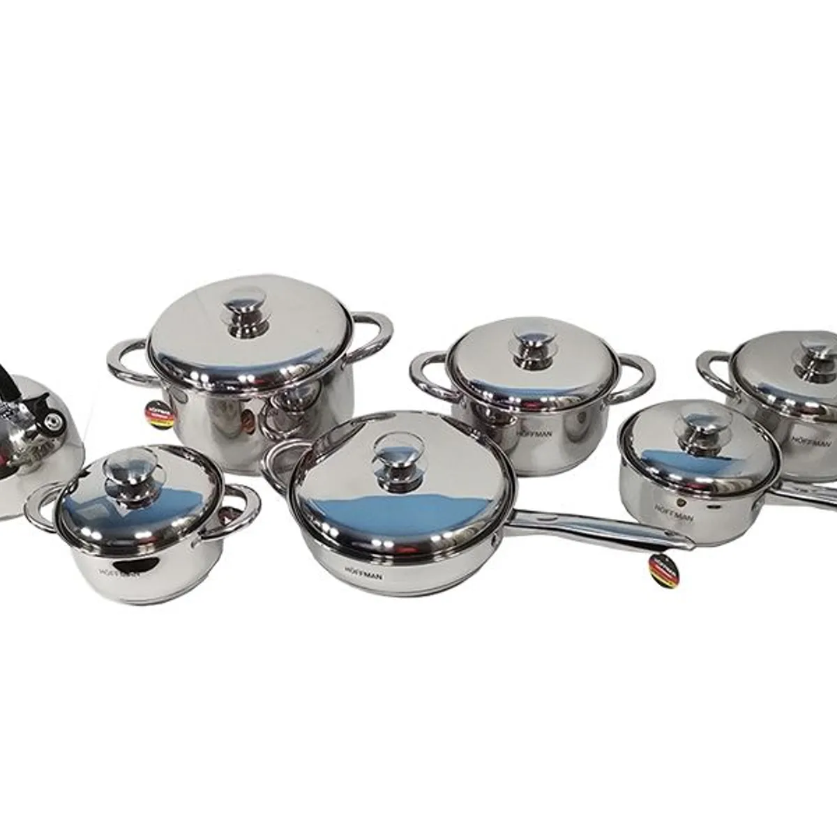 SWISSHOME DR HOFFMAN - Batería de Cocina Hoffman Germany  13 Piezas Incluye Tetera