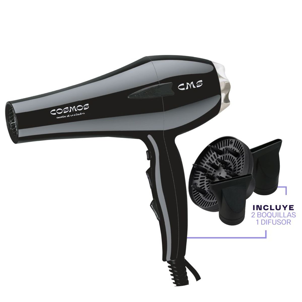 CMS BELLEZA - Secador Para Cabello Profesional CMS Cosmos Fenix.---