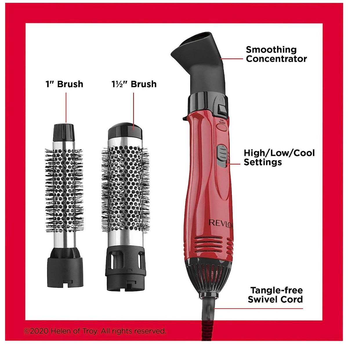 REVLON - Cepillo Secador Revlon 1200W Estilo Rizar Y Dar Volumen