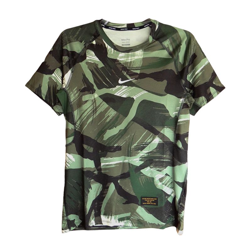 NIKE - Camiseta Nike Dri-Fit Slim Camo Aop-Verde_.