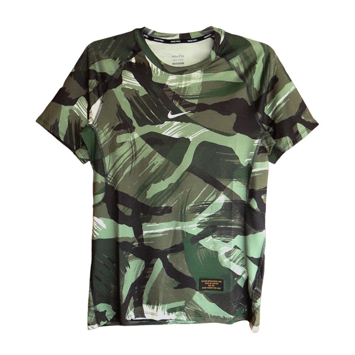 NIKE - Camiseta Nike Dri-Fit Slim Camo Aop-Verde