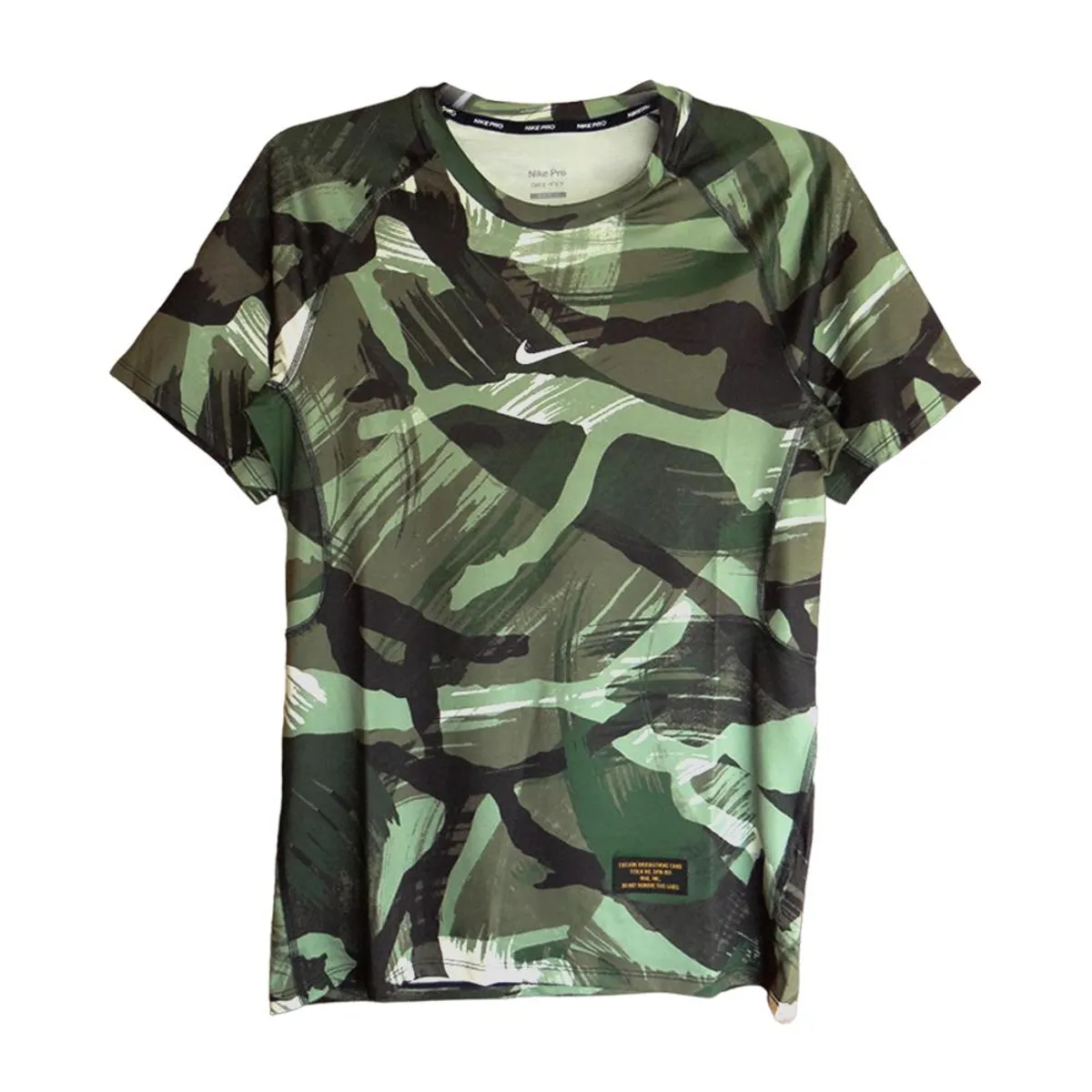 NIKE - Camiseta Nike Dri-Fit Slim Camo Aop-Verde