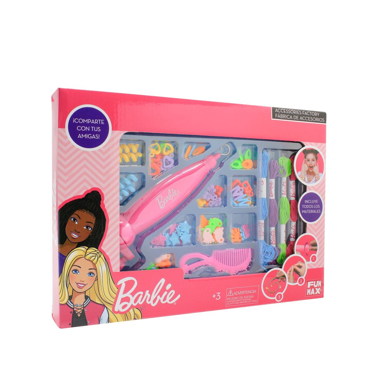 BARBIE - Set Manillas y Accesorios para Cabello Barbie