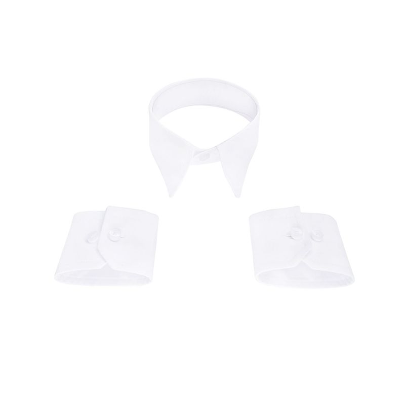 SON DOS - Cuello y puños para cambiarle a tu camisa blanca corbata