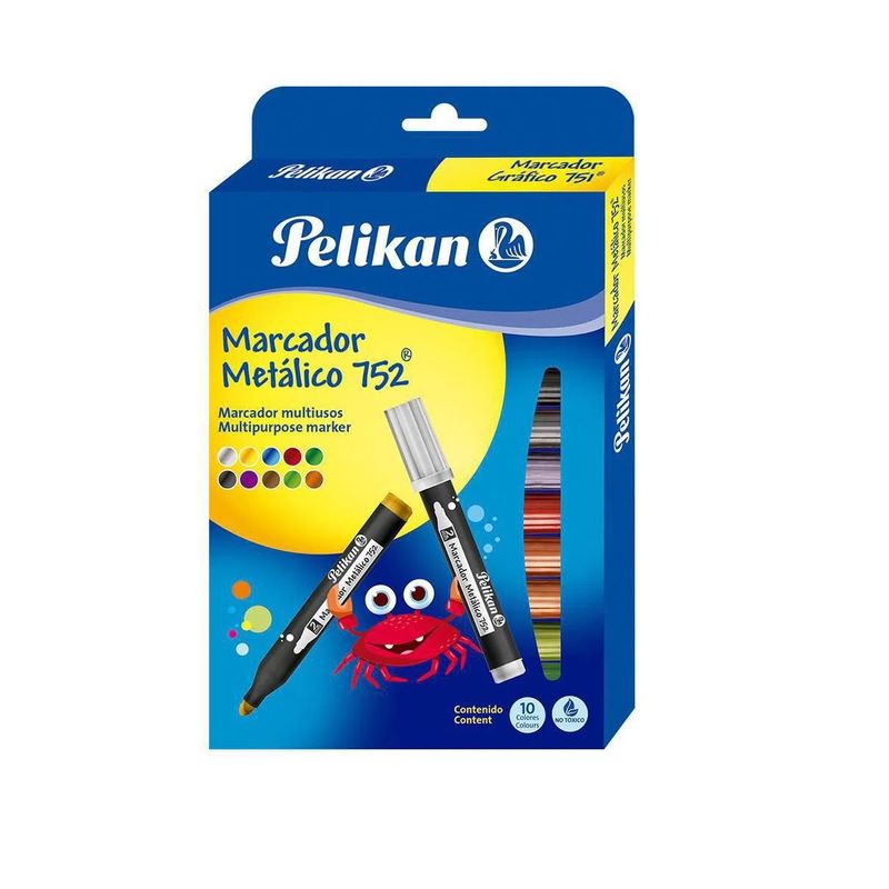 PELIKAN - Marcador Metálico X 10 Unds Pelikan 752