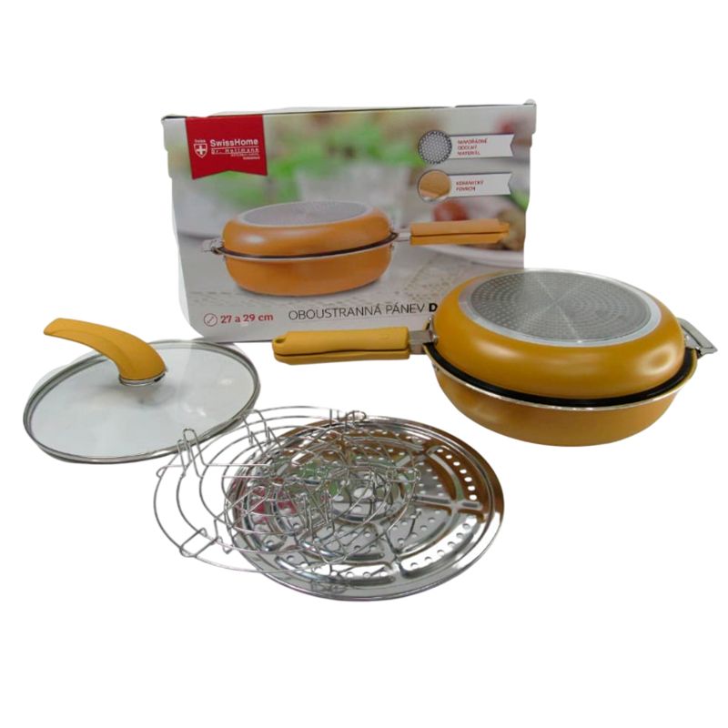 SWISSHOME DR HOFFMAN - Sartén Doubletta Accesorios Dual Doble Redondo