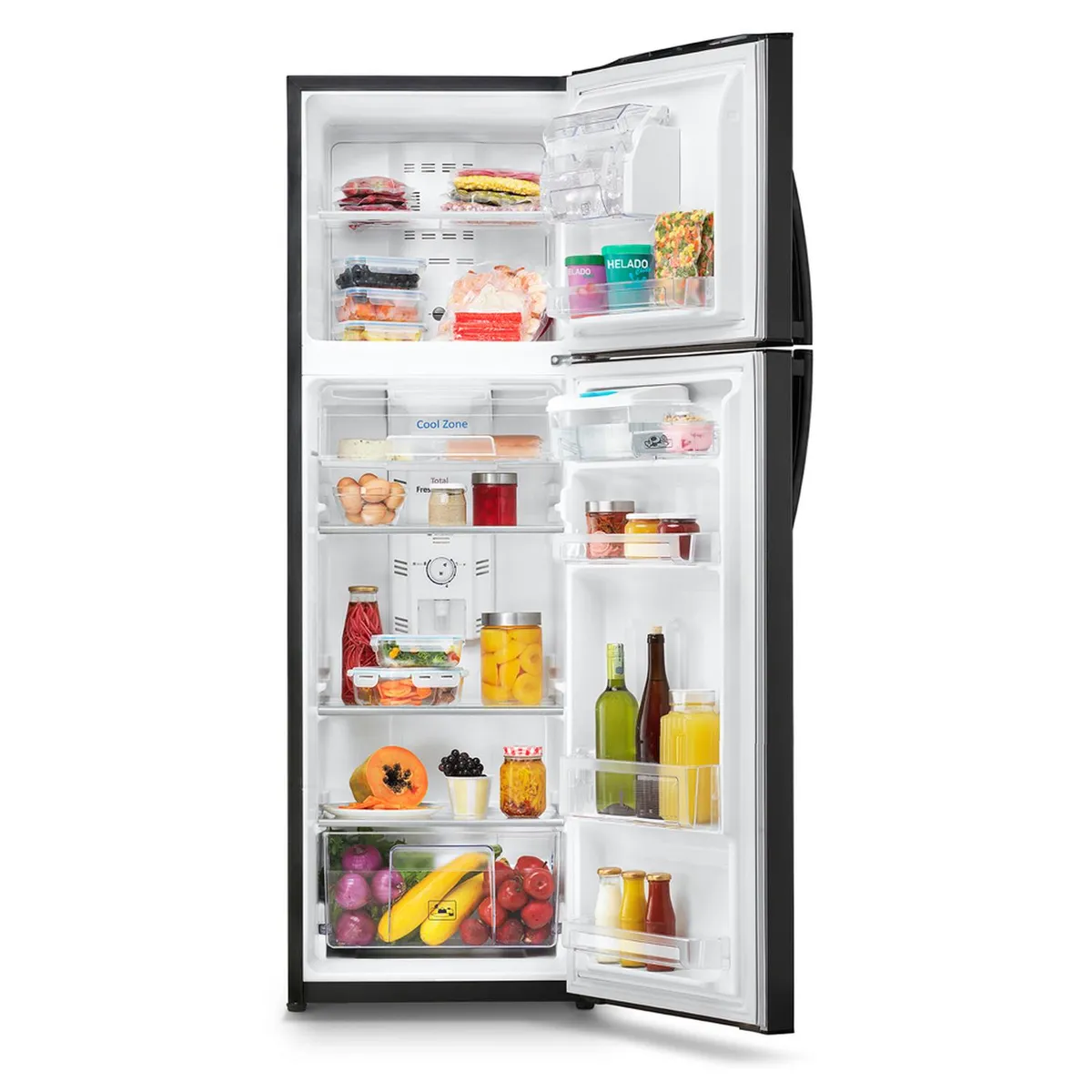 MABE - Refrigerador No Frost 267 L Brutos Black Steel Mabe RMA267FYCC