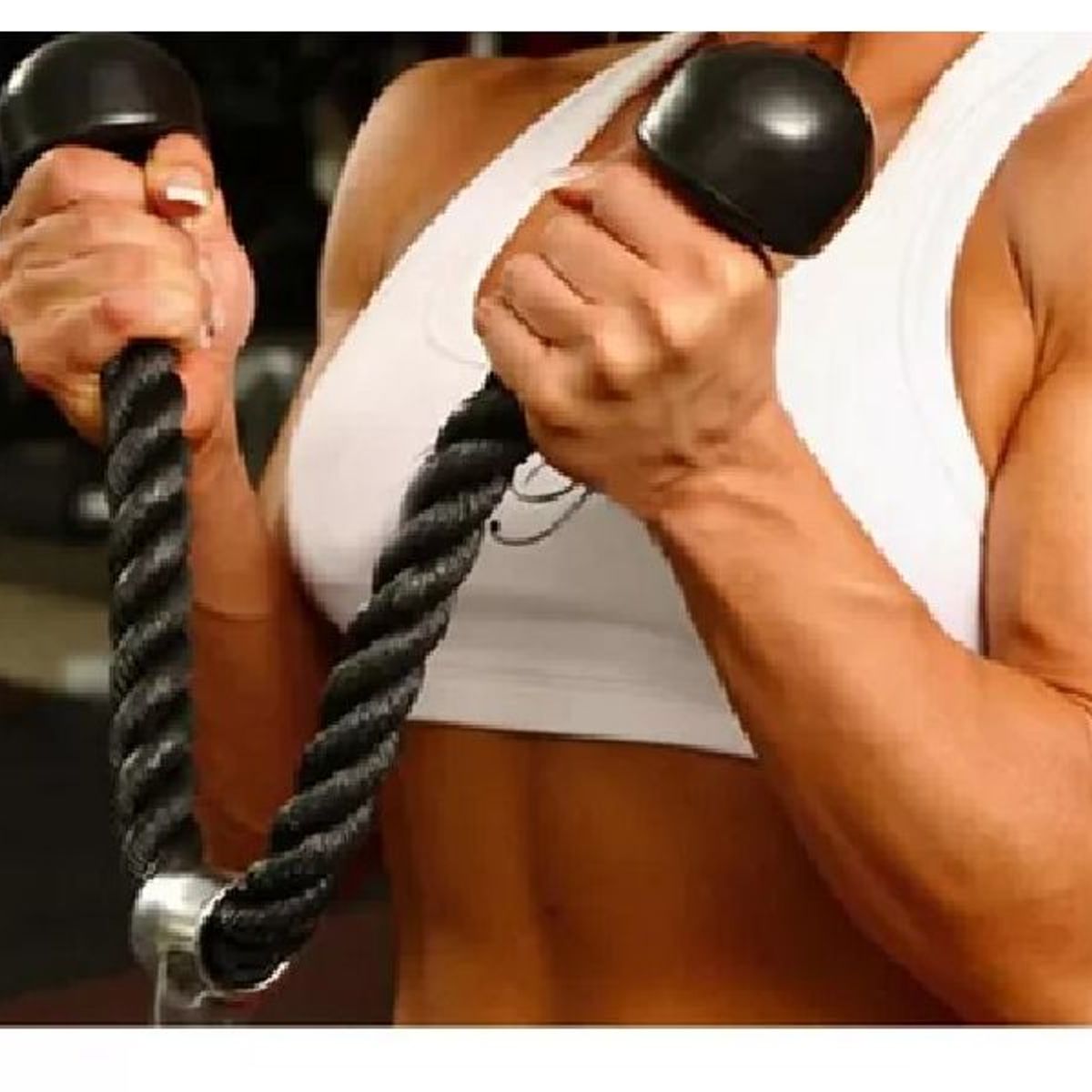 GENERICO - Lazo cuerda tríceps para polea