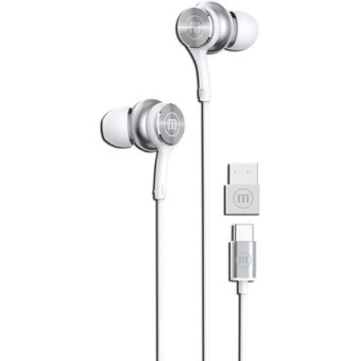 MAXELL - MAXELL AUDIFO EB-XC1 TIPO-C  C/ADAPTADOR USB IN EAR  WHITE
