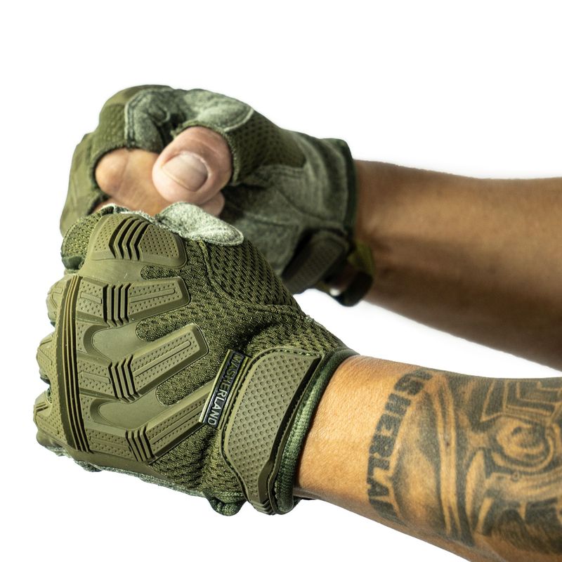 MASHERLAND - Guantes Tácticos medio dedo para Hombre Masherland_.