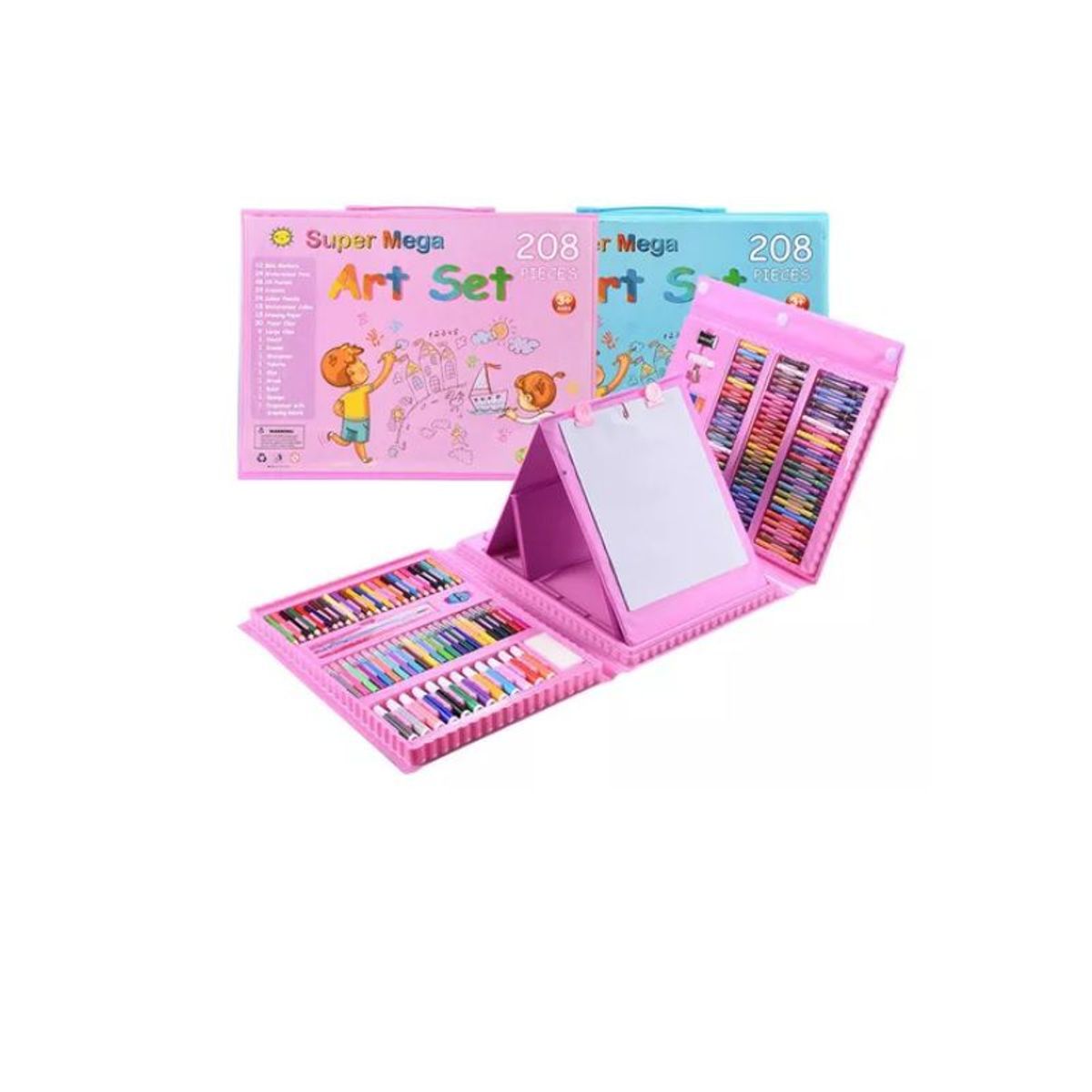 GENERICO - Set Arte Maleta 208 Piezas Crayon Didáctico Niños