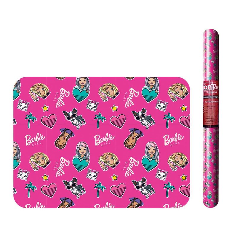 CONTACT - Papel adhesivo Verano Pink BARBIE x 3 metros CONTACT.