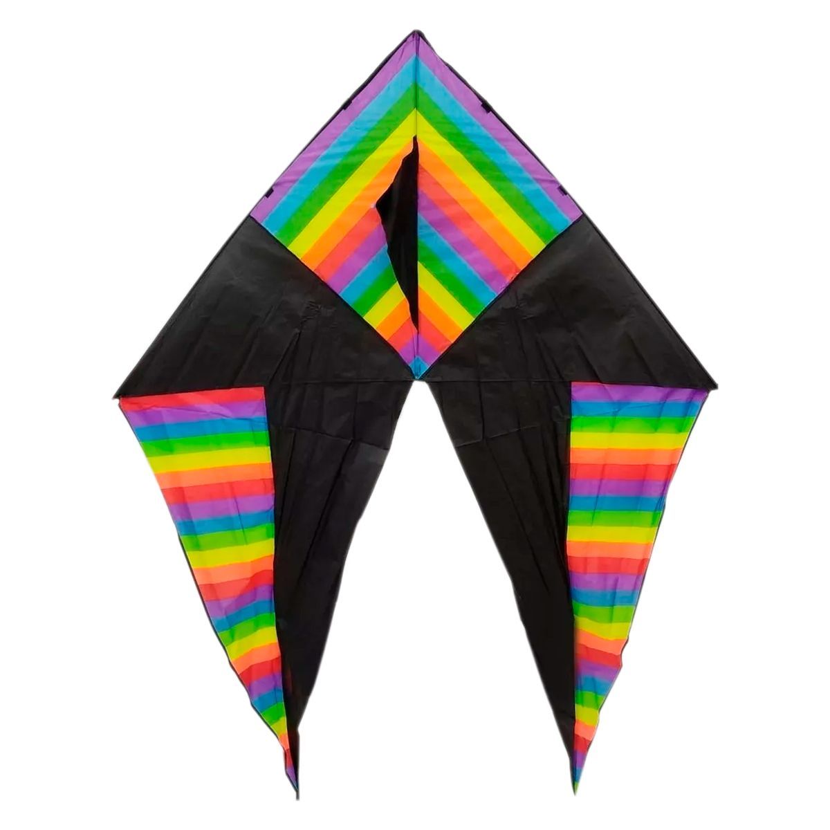 GENERICO - Cometa Mariposa Negra Grande 200x89cm Juego Aire