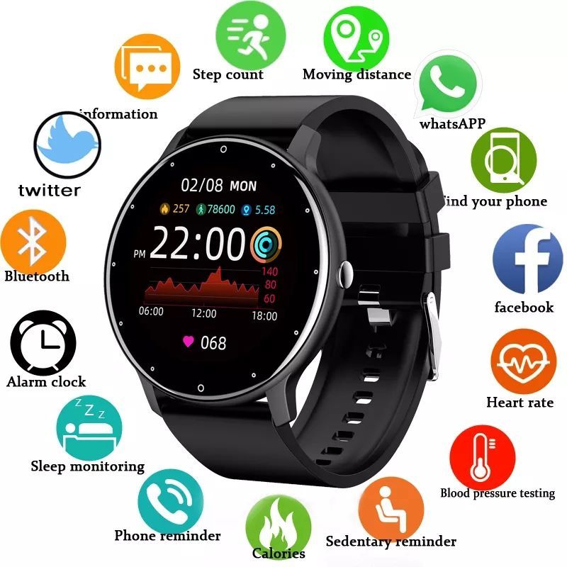GENERICO - Reloj Inteligente Pulsera Zl02 Deportivo Mujeres Hombres Tiendait