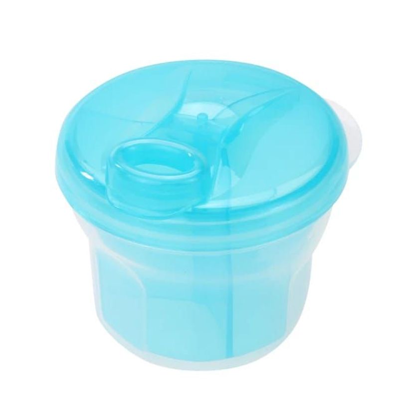 GENERICO - Porta Leche De Tres Divisiones Con Tapa - Azul