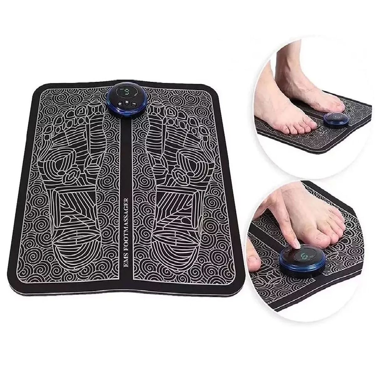 ONE PIXEL - Masajeador Para Pies Magnético Relajante Negro ONE PIXEL