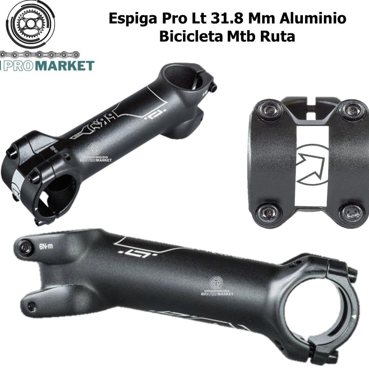 PRO - Espiga Pro Lt 31.8 Mm Aluminio Mtb Ruta Repuesto Bicicleta