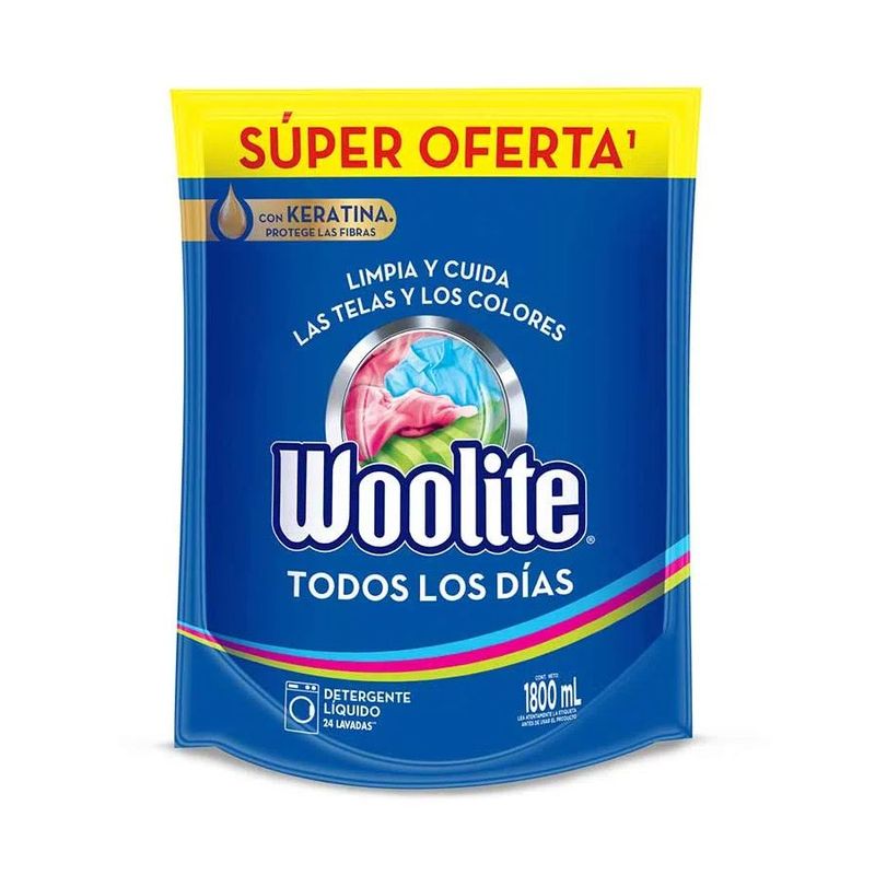 WOOLITE - Detergente Líquido Woolite Todos los Dias 1800ml