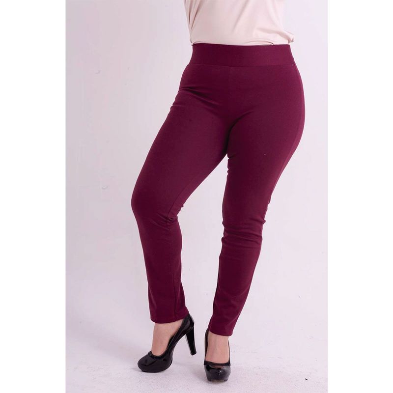 L Y H - Leggins Para Mujer Burdeos Marca L&H