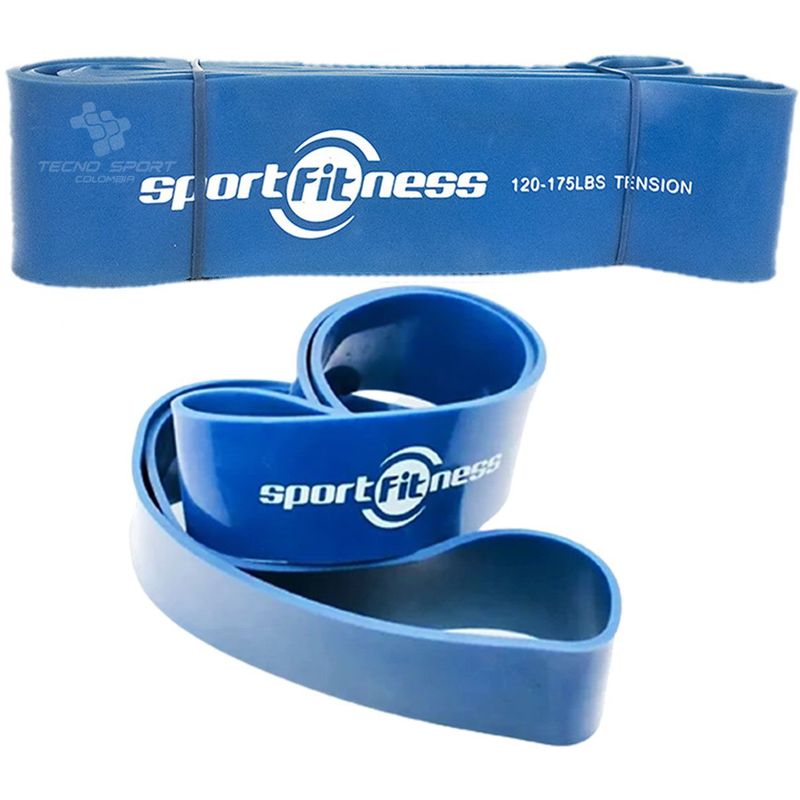 SPORT FITNESS - Banda De Poder Elástica Sportfitness Azul Tonificacion Gym