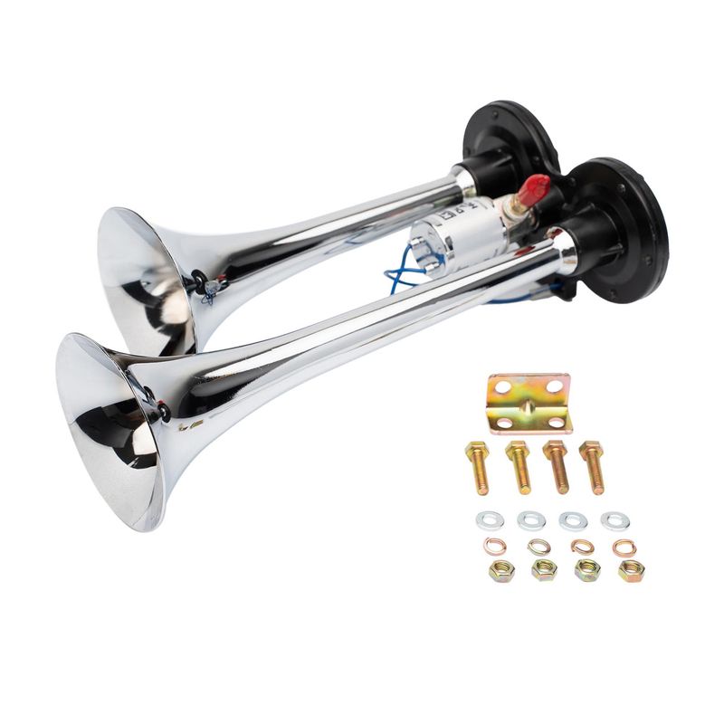 KTC GROUP - KTC Corneta de aire doble con electroválvula 12V  24V Camión