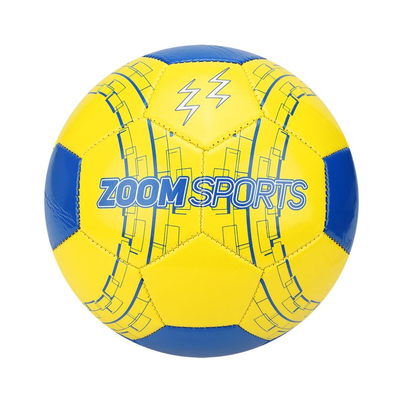 ZOOM SPORT - Balon de Futbol Entrenamiento N-5 AmarilloAzul ZOOM SPORTS