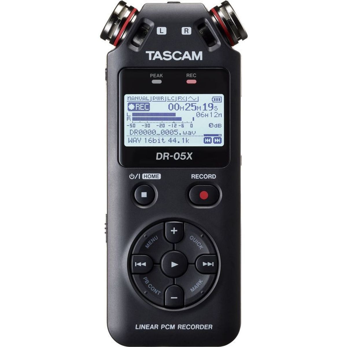TASCAM - Grabadora de audio portátil tascam dr-05x 2 entradas 2 pista - negro