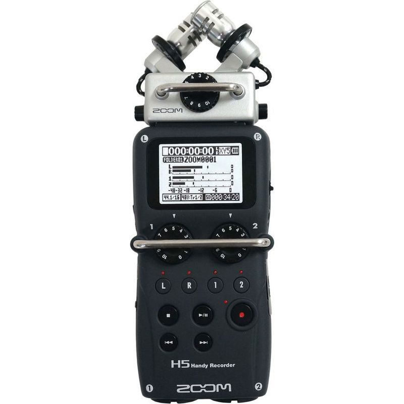 ZOOM - Grabadora portátil zoom h5 de 4 entradas 4 pistas micróf x/y - negro
