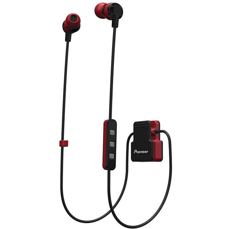 PIONEER - Audífonos inear pioneer cl5bt rojo bluetooth resistente a salpicaduras